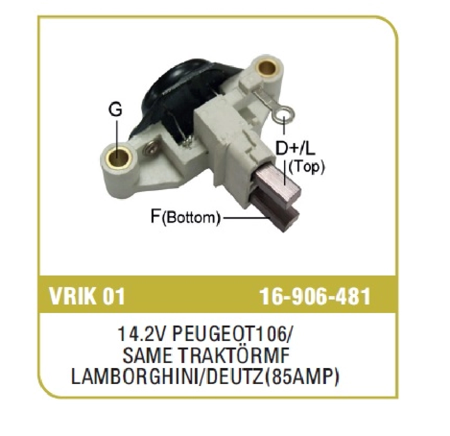 Konjektör Iskra Tipi 12V. (14.6V) Lada Samara 1.5, Jcb, Valtra 8150, Same Traktör TITAN02 - Peugeo | OEM VRIK01