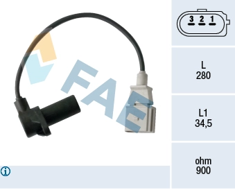 Krank Devir Sensoru Touareg 03>12 Q7 07>15 3.0TDI Casa Casb | FAE 79479 | OEM 077905381K