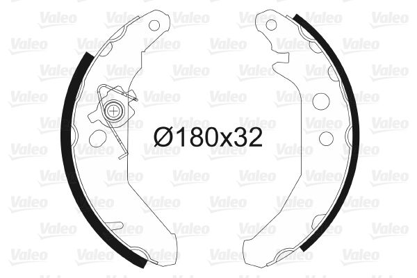 Arka Fren Balatasi (Pabuc) Fiesta III 1,0 / 1,1 / 1,3 / 1,4 Cvh / / 1,6 89>96 Abssiz | VALEO 562539 | OEM 1473070 1473070 5030105 6183876 5030105 6183876