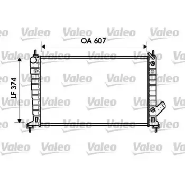 Motor Radyator Saab 9 5 2,0 97> | VALEO 734830 | OEM 4575718 4575718 5193388 5193388