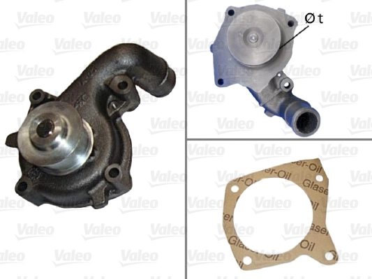 Devirdaim Su Pompasi Escort IV V VI VII 89>99 Fiesta III IV 89>02 Mondeo II 96>00 1,8TDCI Mazda 121 III 1,8D 96>03 | VALEO 506529 | OEM 1020988 1020988 1023645 1317913 1023645 1317913