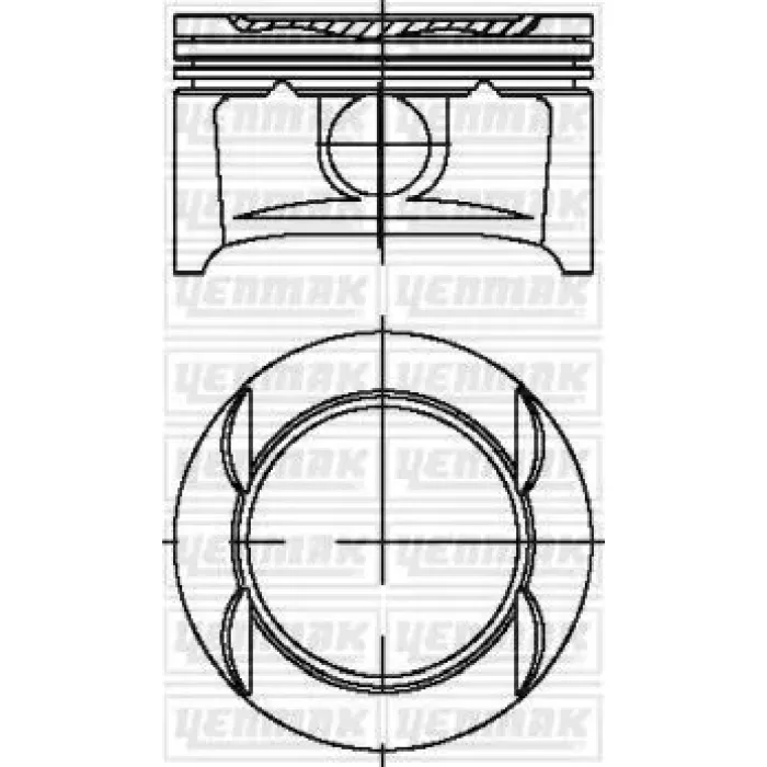 Piston Segman Std 73.40MM Z14XEP Astra G – Astra H Corsa C – Corsa D – Meriva A – Tigra B | YENMAK 31-04214-000 | OEM 5623229 55355068