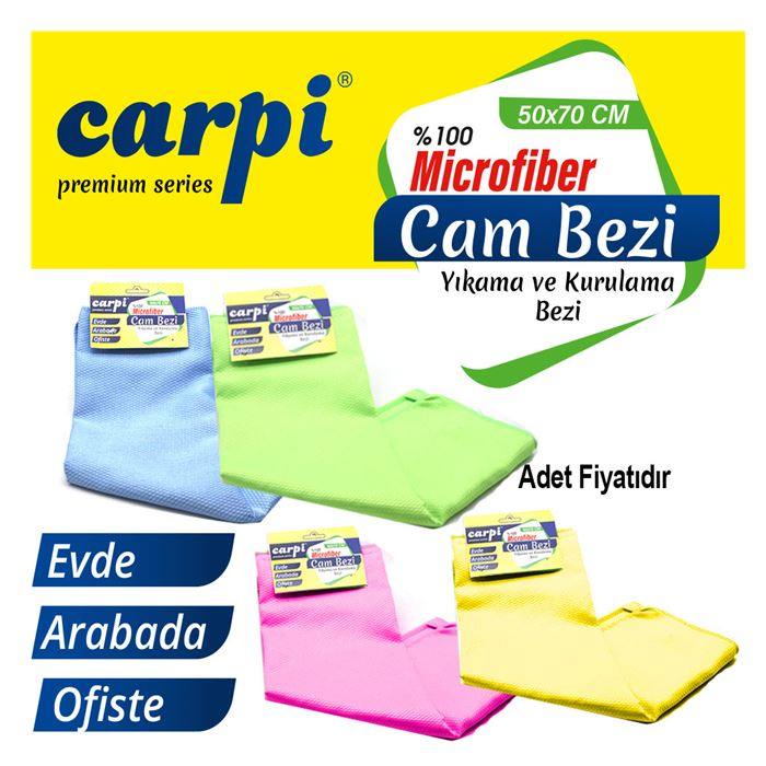 Carpi Mikrofiber Baklava Desen Cam Bezi 50X70 900