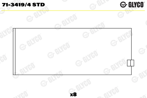 Kol Yatak Takim Std BMW M40 M42 M43 E30 E36 E46 E34 | GLYCO 71-34194STD | OEM 11241284849 11241284843