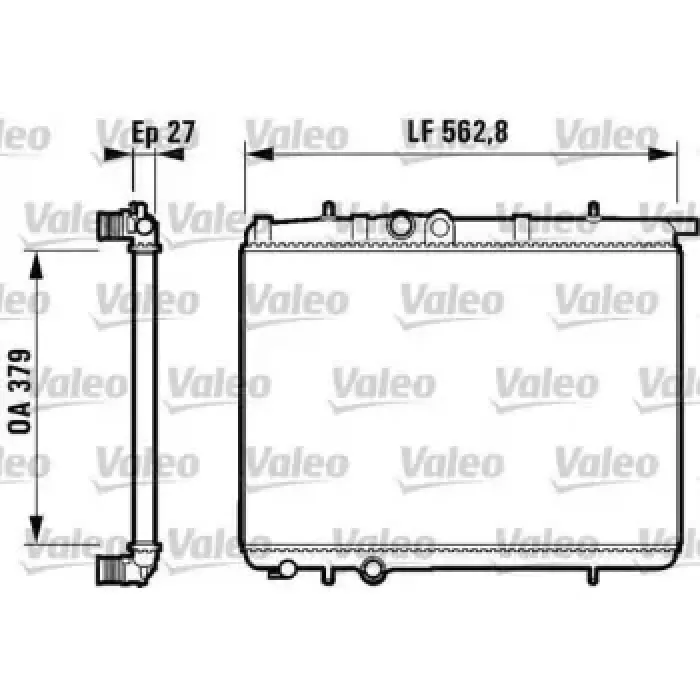 Motor Su Radyatoru P206 P206+ (T3E) 1,4 / 1,6 16V / 2,0 16V / 1,4HDI Klimali P206 TU5JP4 (1,6 16V) | VALEO 732910 | OEM 1331Y5