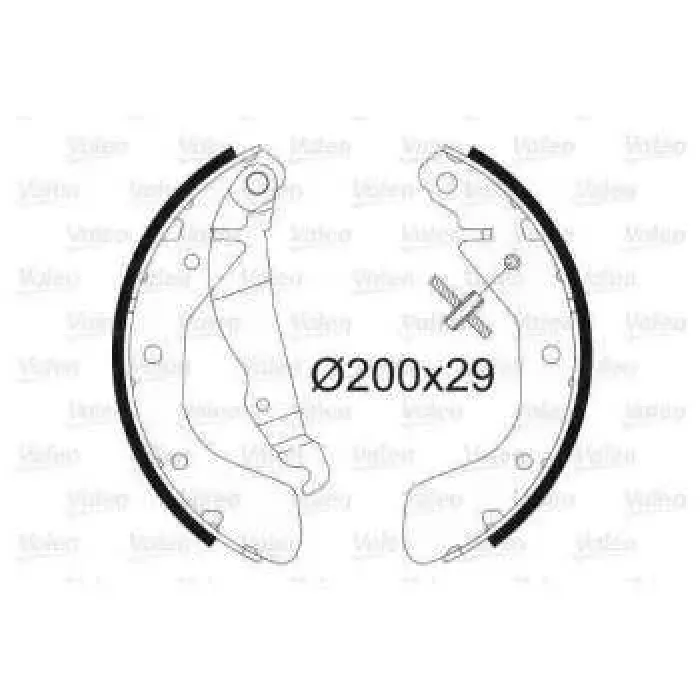 Arka Fren Balatasi Ince Tip Corsa B Astra F | VALEO 562077 | OEM 1605041 1605041 1605052 1605811 1605052 1605811