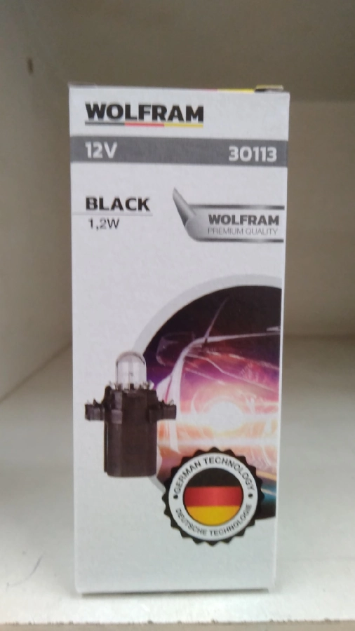 Ampul 12V 1,2W B8.3D Duylu Ampul Siyah | OEM 30113