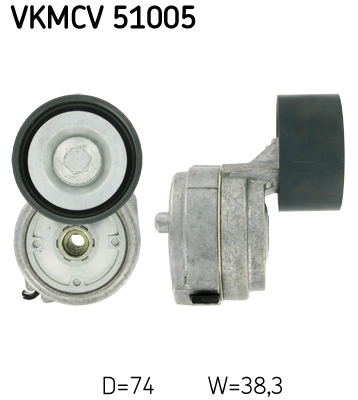 Alternator Gergi Kasnagi Komple Mercedes Actros Axor 03> (OM541940) | SKF VKMCV 51005 | OEM 9042000170 9062002270