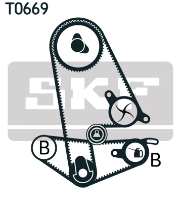 Eksantrik Gergi Kiti (113X240) Accord 4 1.8 2.0 2.0I 2.2I 16V Accord 5 2.0I 2.2I (93 98)Rover 600 | SKF VKMA 93600 | OEM 13404-PT0-003