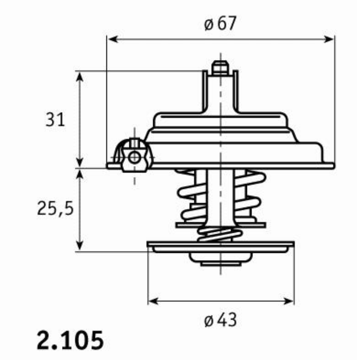 Termostat Bilyali 79 | OEM 51064020061