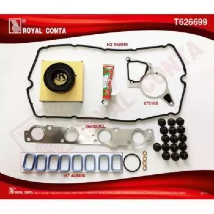 Ust Takim Conta S.k.c Haric (Skt Keceli Subap Lastikli) Boxer III Jumper III 06> 22DT Puma (2.2HDI 16V) Ducato 2.2JTD 100CV EURO4 Motor 06>12 | ROYAL T626699