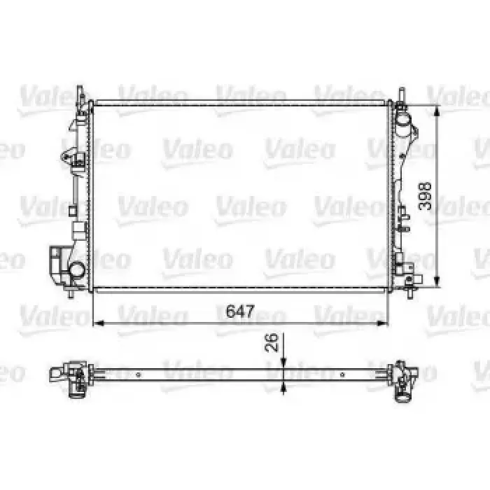 Motor Su Radyatoru M,T, Vectra C Signum Y20DTH Y22DTR Z22SE | VALEO 732877 | OEM 1300245 1300245 24418341 1300246 24418341 1300246