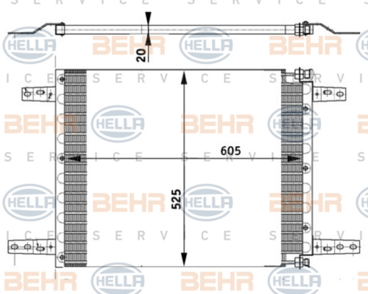 Klima Radyatörü Scania 3 Seri | OEM 1335417