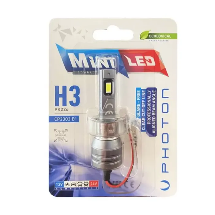 Mini H3 12-24V Compact Led (Tekli Blister) | PHOTON CP2303 B1