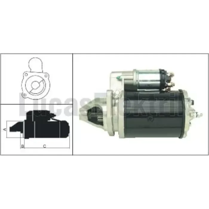 Mars Motoru 12V 2,8KW 10 Dis M127 Chrysler PD600 Uzel | LUCAS 27539 | OEM 1447731 1691806R1 1860093M2