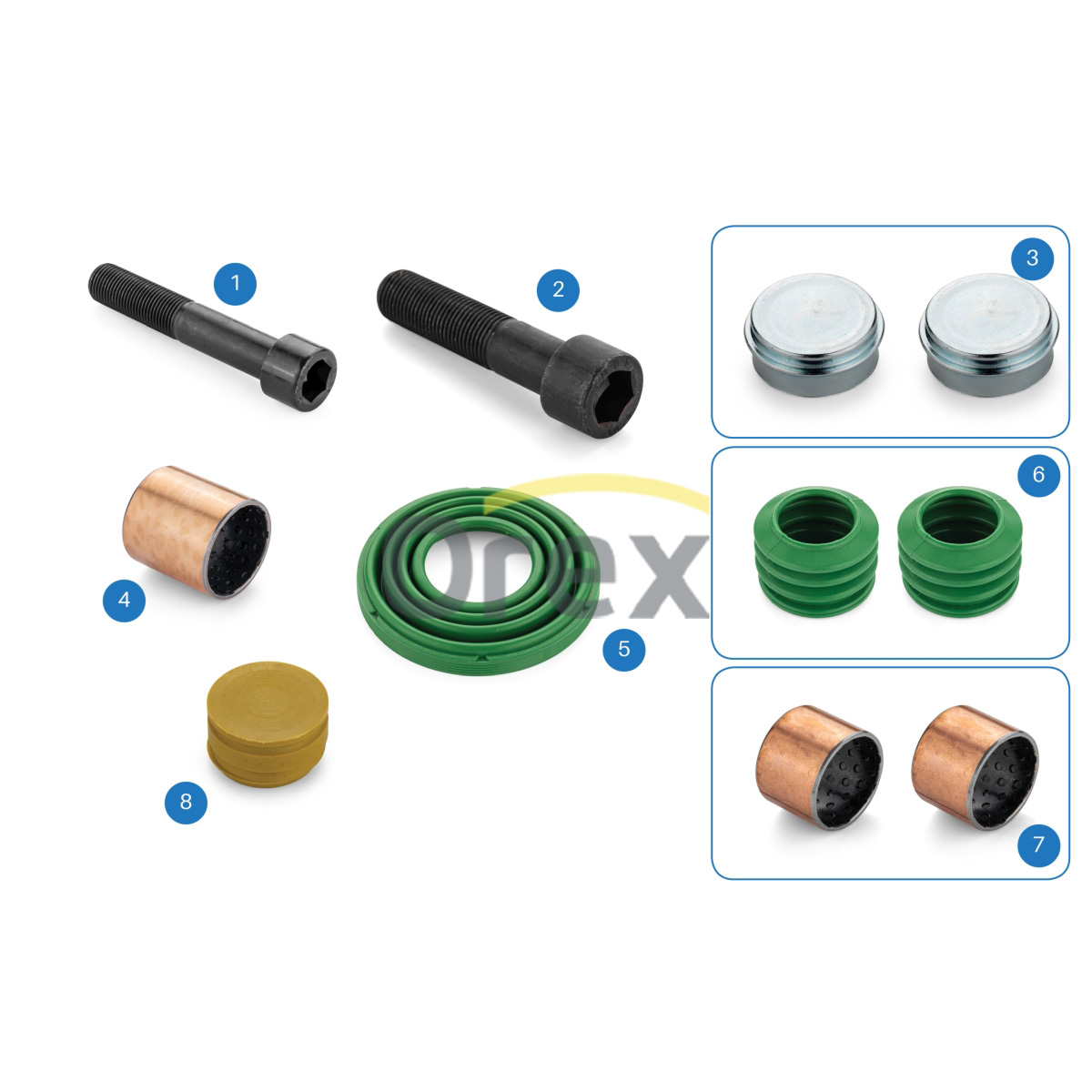 Kaliper Tamir Takımı Wabco | OEM 12999704VT