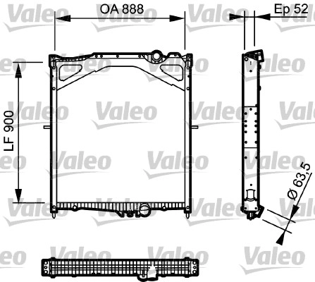 Motor Radyatoru Mekanik Volvo FH12 / FH16 02> | VALEO 734300 | OEM 85000325 8149683 8149362 8149326