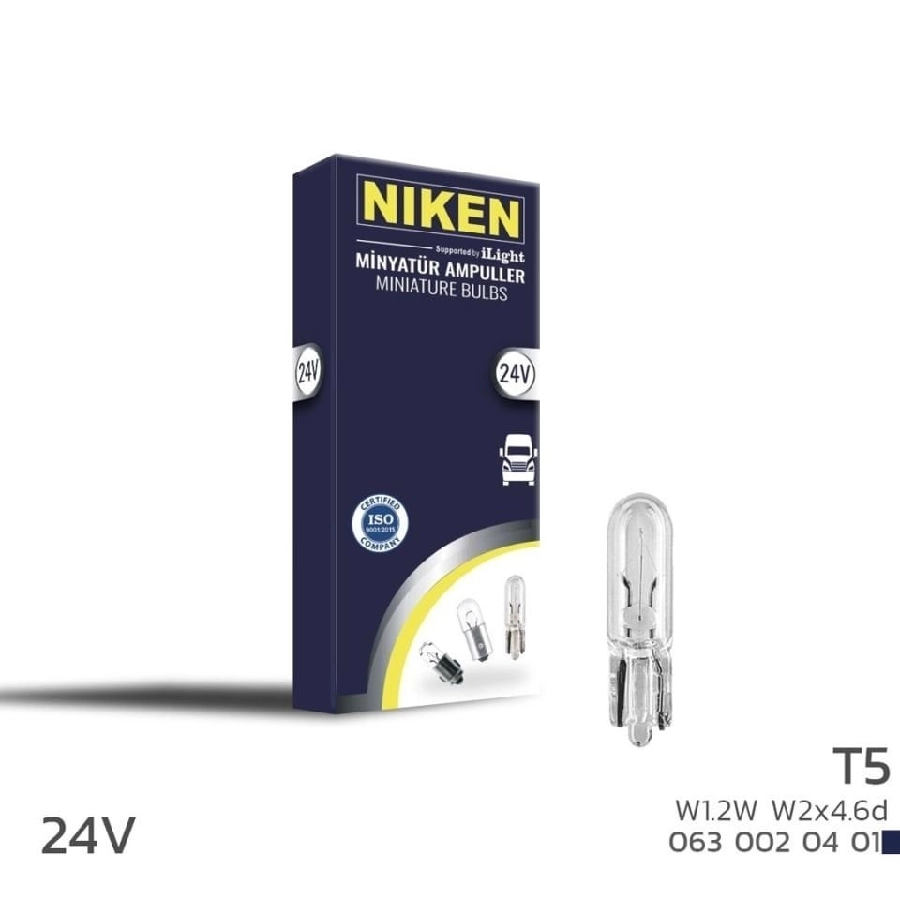 Ampul T5 24V 1.2W Minyon Dipsiz Ampul | OEM 0630020401