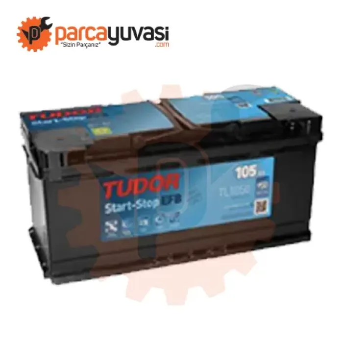 Aku 12V 105 Ah 950A Start Stop Efb L06 (392×175×190) Alçak (Sulu) | TUDOR TL1050