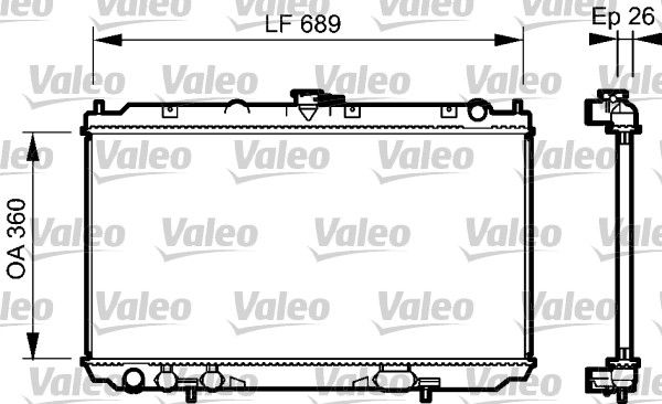 Motor Su Radyatoru Almera 2,2 Ddci 00> Primera P12 (YD22DDT) Manuel | VALEO 734708 | OEM 21410BN300 21410BN301