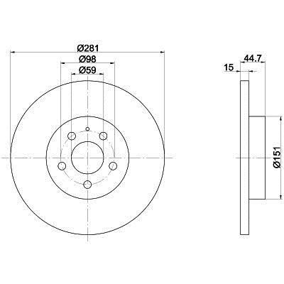 On Fren Disk Aynasi Havali Alfa 147 / 156 1.6 / 1.8 / 1.9 | BREMBO 08735411 | OEM 60658567 60658567 71739641 60617106 60653487 71770921 71739641 60617106 60653487 71770921