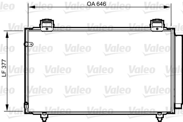 Klima Radyatoru Toyota Corolla 1.4 D 1.4/1.6/1.8 Vvti 1.4/2.0 D-4D 01-07 | VALEO 814210 | OEM 8845002240