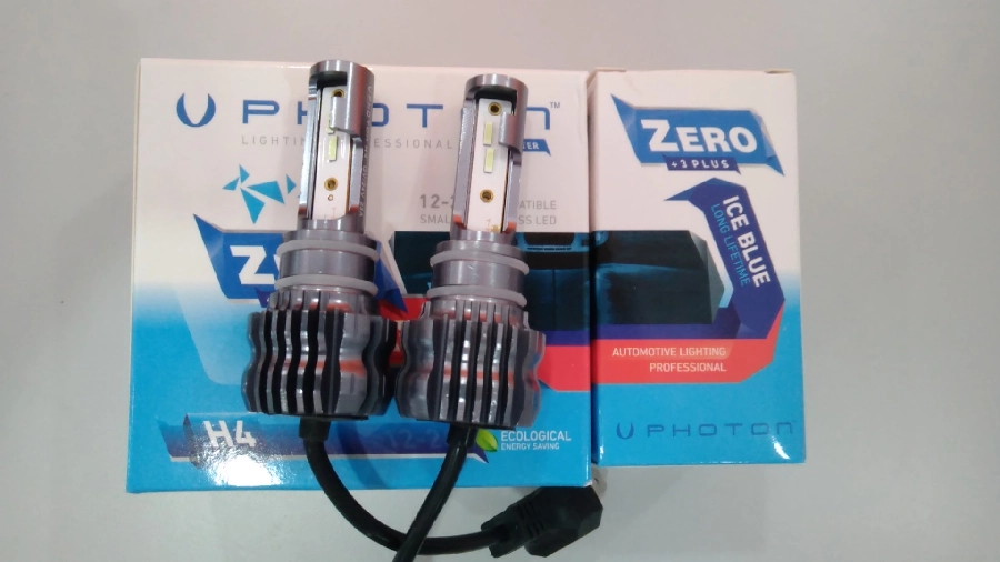 LED Far Ampulü Zero H4 Ice Blue + 3 Plus Fansız LED 12V-24V | OEM ZR3724IB