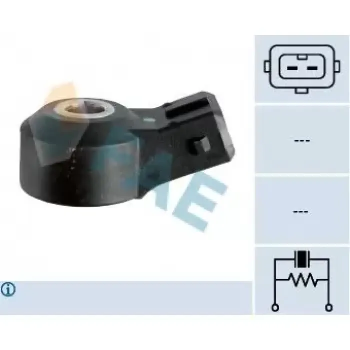 Vuruntu Sensoru P106 P206 P306 Xsara 2 Xsara Picasso TU3JP (1.4 8V) / TU5JP (1.6 8V) Partner 2 Berlingo 2 C2 C3 C3 Pluriel TU3JP (1.4 8V) | FAE 60159 | OEM 594628