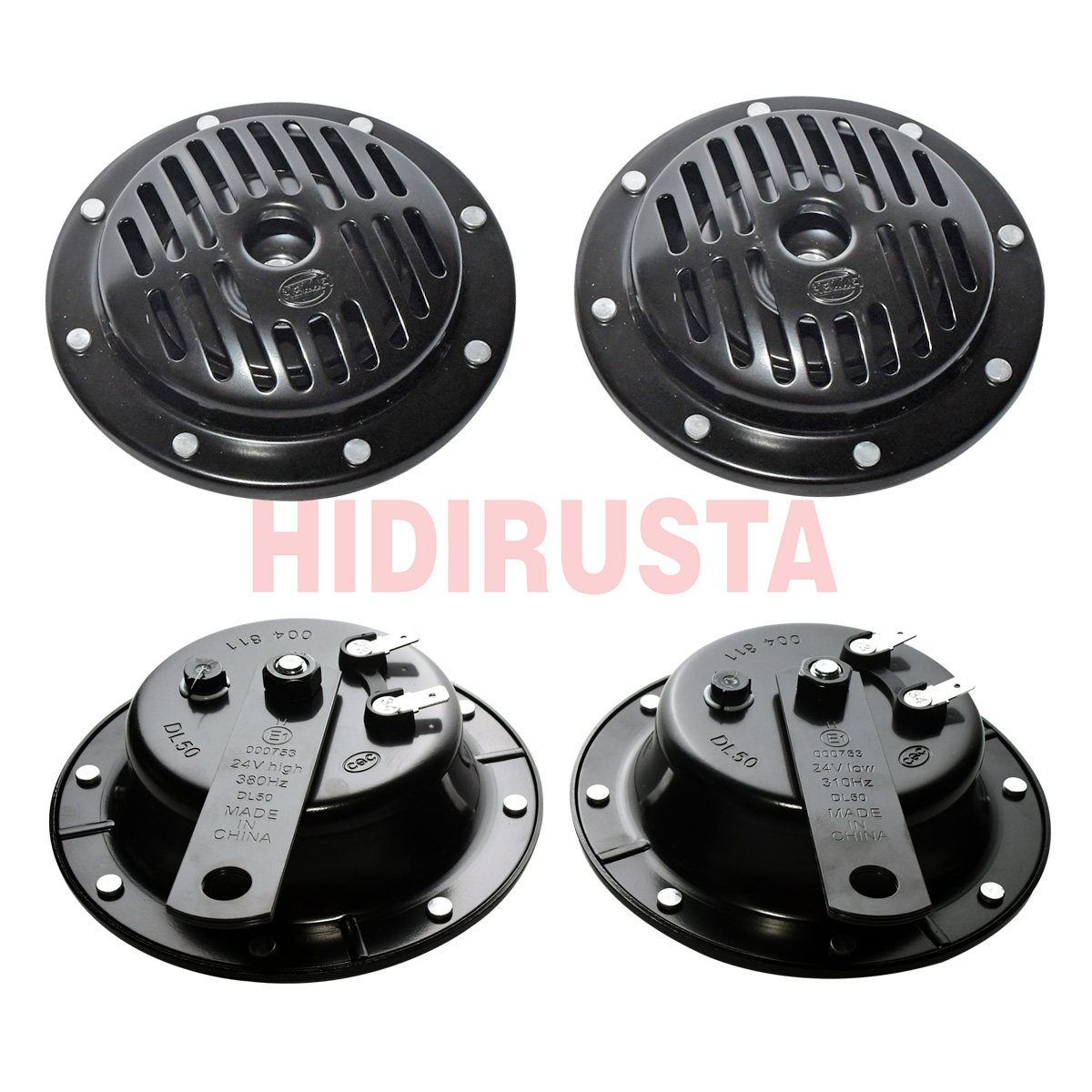DL50 Korna Set (Izgaralı, 24V, 310Hz Kalın & 380Hz İnce, 114DB) | OEM A0075428920