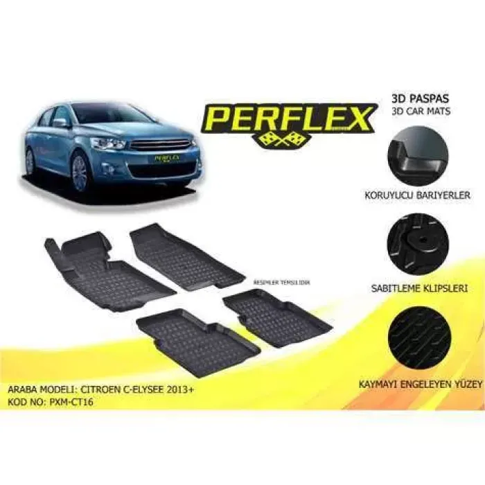 Paspas 3D Havuzlu 10-Mat C-Elysee 13> | PERFLEX PXM-CT16