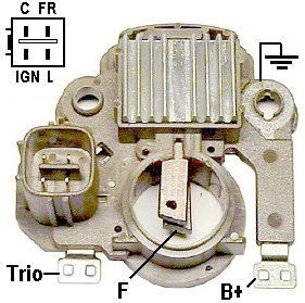 Konjektor 12V Mitsubishi Tip Hyundai Accent Excel Elantra | TRANSPO IM217 | OEM 05270 2312504P10 2321504P10