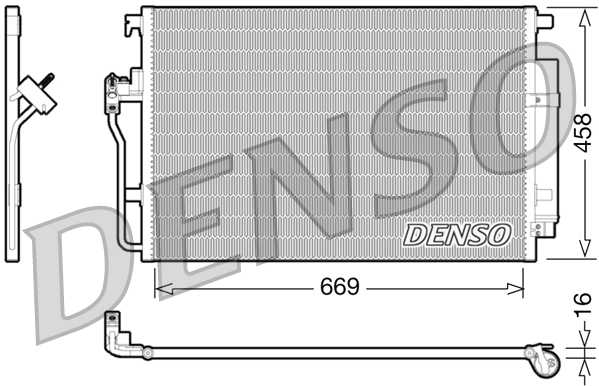Klima Radyatoru Crafter 06>16 Sprinter 906 06>16 | DENSO DCN17056 | OEM A9065000054 A9065000454 2E0820413