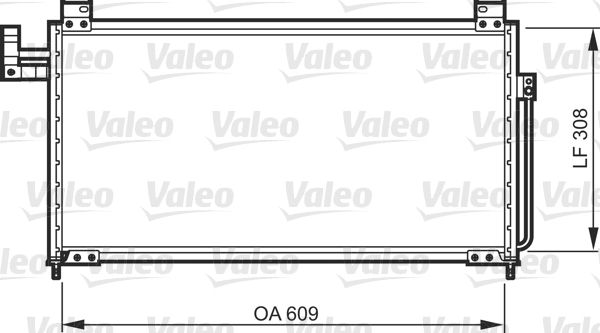 Klima Radyatoru Mazda 323 1998 2002 | VALEO 818087 | OEM B25F61480 B25F61480A