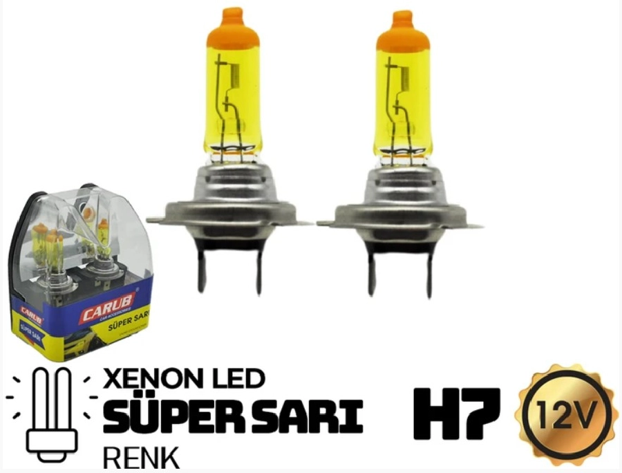 Ampul (2 Adet) 12V 90- 100W H7 Süper Sarı | OEM BR0417010