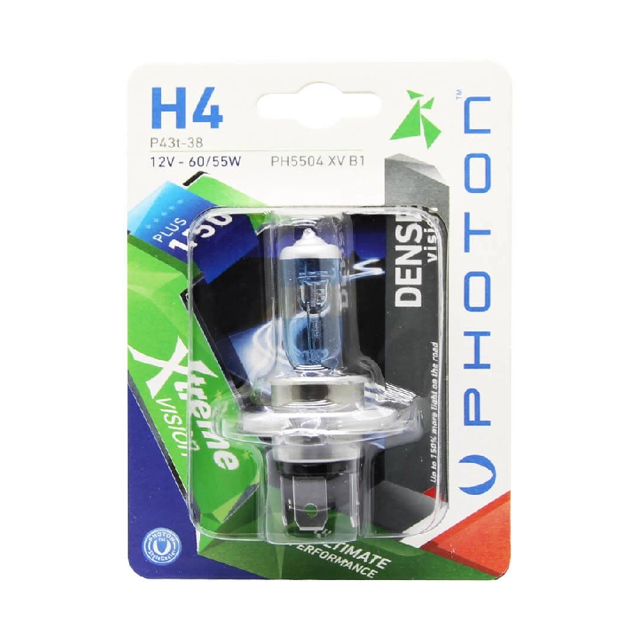 Ampul H4 12V 60, 55W Xtreme Vision + %150 Fazla Işık (Tekli Blister) | OEM PH5504XVB1