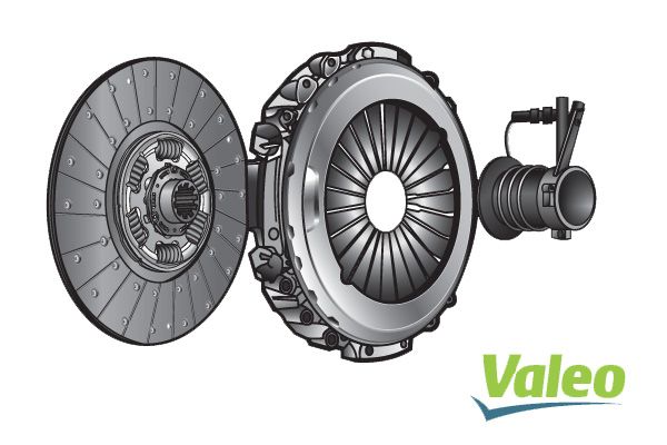 3 Lu Debriyaj Takimi (Baski+Disk+Rulman) Itme Tip MAN L2000 8.145 12.225 09 / 00 | VALEO 827370