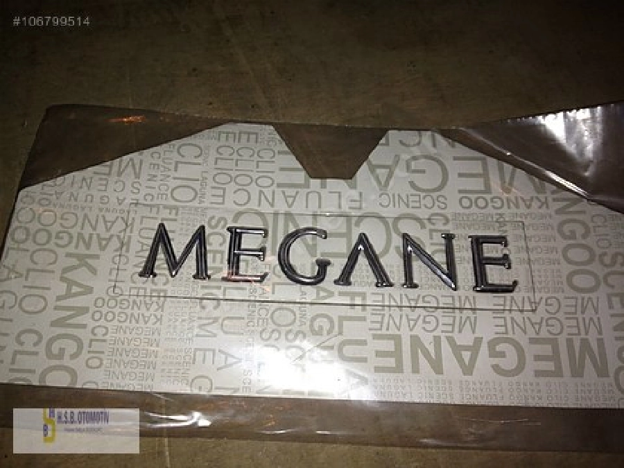 Yazı "MEGANE"(KROM Kaplm) - Megane 2 | OEM 527030
