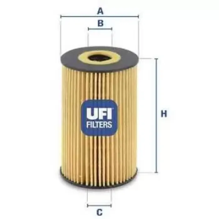 Yag Filtresi Caddy III Crafter A3 A6 Ibiza Leon Fabia Golf VI Jetta Passat Polo T5 T6 Amarok 1,6 / 2,0TDI 09> | UFI 25.106.00 | OEM 03L115466 03L115466 03L115562 03L115562