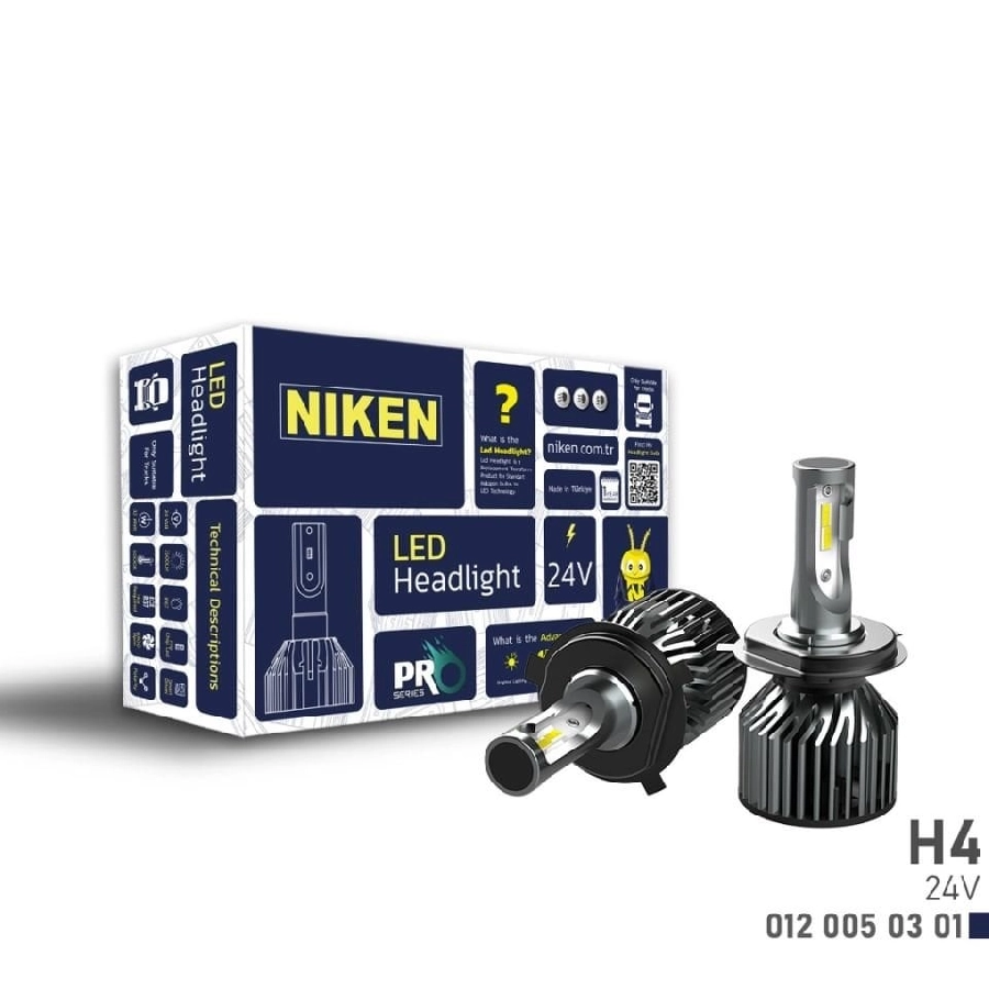 LED Far Ampulü (Takım) Xenon Tip Pro Serisi H4 (24V) | OEM 0120050301