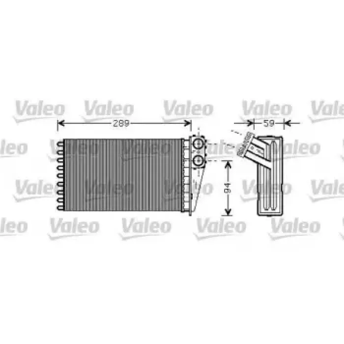 Kalorifer Radyatoru P307 ET3J4 (1,4 16V), TU5JP4 (1,6 16V) EW10J4 (2,0 16V) < 2006 Standart Sogutma (Benzinli) Marelli Tipi | VALEO 812338 | OEM 6448K3