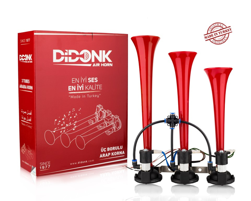 Didonk Üçlü Dali Dali Arap Korna Kırmızı 24V