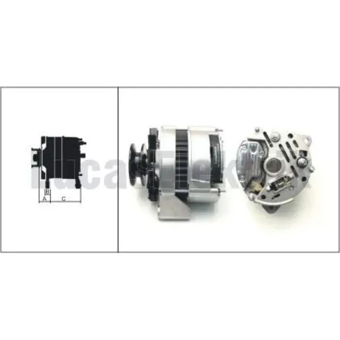 Alternator 12V 80A Erkunt Traktor | LUCAS 619 204 91 | OEM 61920491