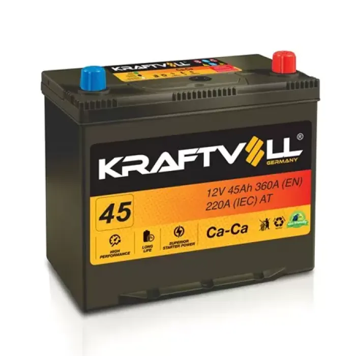 Aku 12V 45 Ah NS60 (238X129X227) Dar Tam Kapali | KRAFTVOLL 18010002 | OEM 5178272
