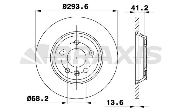 Arka Fren Disk Aynasi Sharan 2,8 V6 00>10 Transporter T4 1,9TD / 2,4D / 2,5 / 2,8 96>04 Ford Galaxy 2,8 V6 00>06 Seat Alhambra 1,9TD / 2,8 V6 00>06 | BRAXIS AE0305 | OEM 7D0615601C 7D0615601C 1140278 1140278