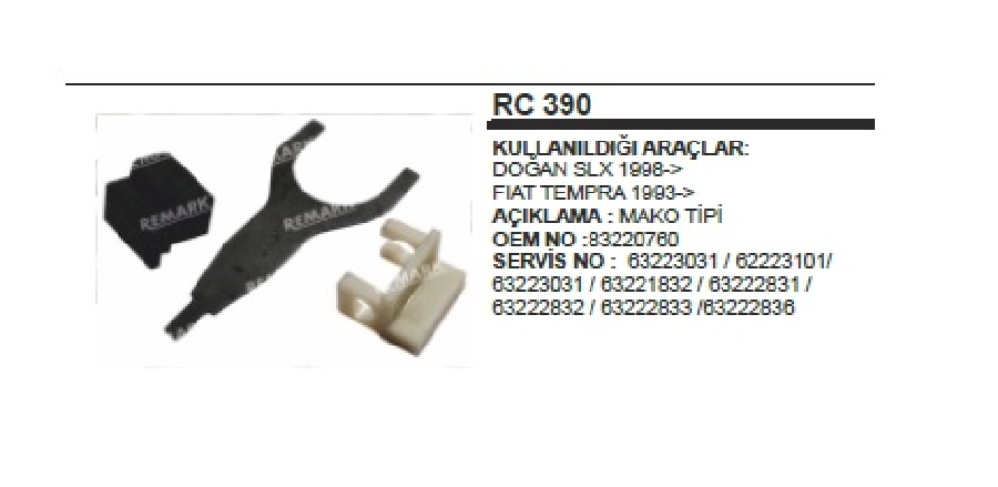 Marş Çatalı (Takımı) Mako Tipi Tempra-Doğan-Kartal-Şahin Sl ve SLX | OEM RC390