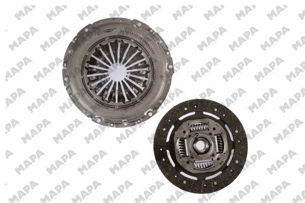 Debriyaj Seti Connect 1,8TDCI 110PS 06>13 90PS 10>13 Rulmansiz | MAPA 000235 509 | OEM 7T16 7540 BB 5091040