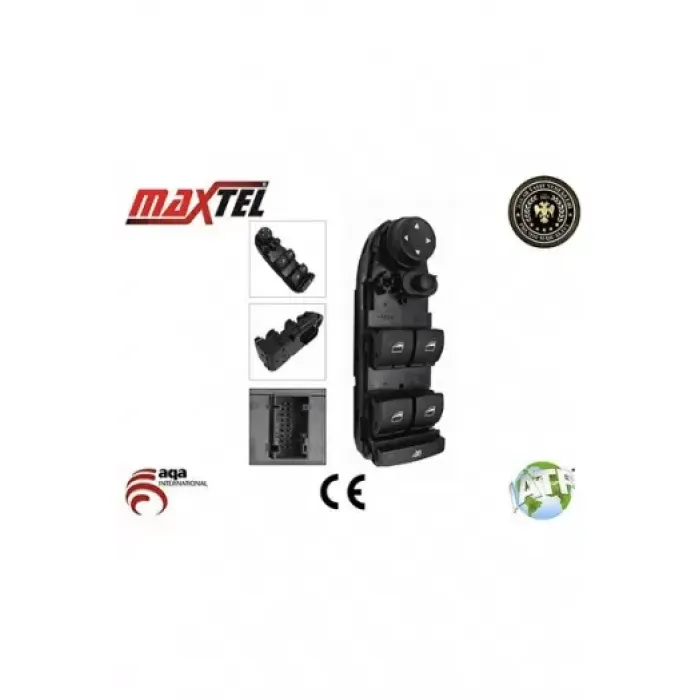 Cam Acma Anahtari Sol Dortlu Katlanmaz Cercevesiz BMW E70 E71 E84 E87 E90 E91 | MAXTEL 18209501 | OEM 61319155501 61319217326