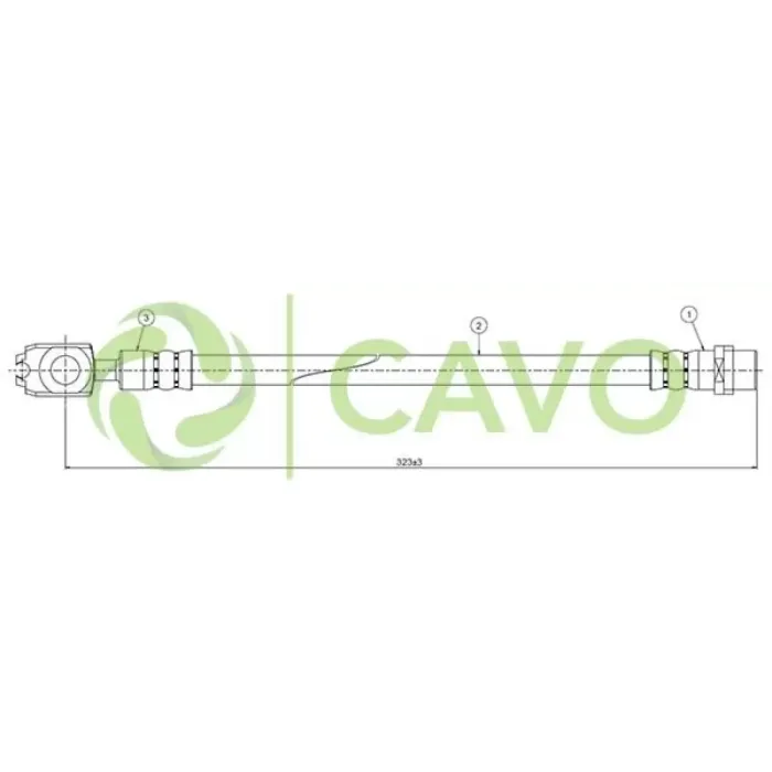 Arka Fren Hortumu Audi A6 1.8T Quattro 97>05 2.4 Quattro 98> 2.5TDI Quattro 00>05 Passat 1.9TDI | CAVO C800 542B | OEM 4B0611775A 4B0611775A 4B0611775B 4B0611775C 4B0611775B 4B0611775C