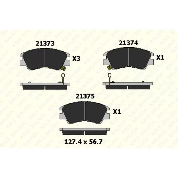 On Fren Balatasi L300 1990>2008 / L200 1986>1997 | KALE B 21373 165 05 ANS | OEM MB500812 MB500813 MB500816 MB500