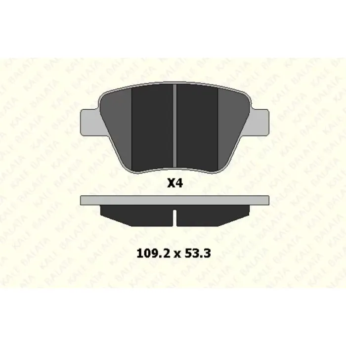 Arka Fren Balatasi Leon Caddy Octavia 1,4TSI / 1,6 / 1,8TSI / 1,9TDI / 2,0 09 / 04> | KALE B 24563 177 04 ANS | OEM 2K5698451 5K0698451 5K0698451A